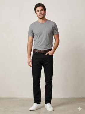 Vgt 90s Calvin Klein Jeans Black Slim Straight Denim